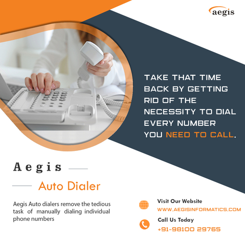 Auto dialer aegis display